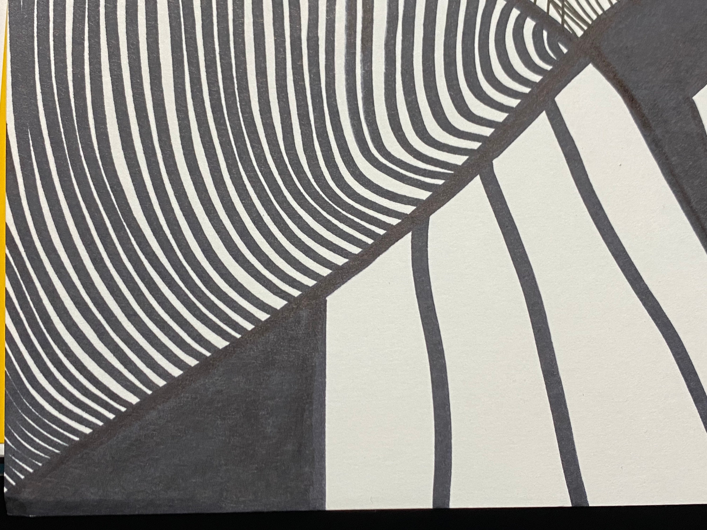 Line Art Abstract Trippy Original Artwork - Etsy