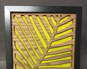 Palm Leaf woodcut