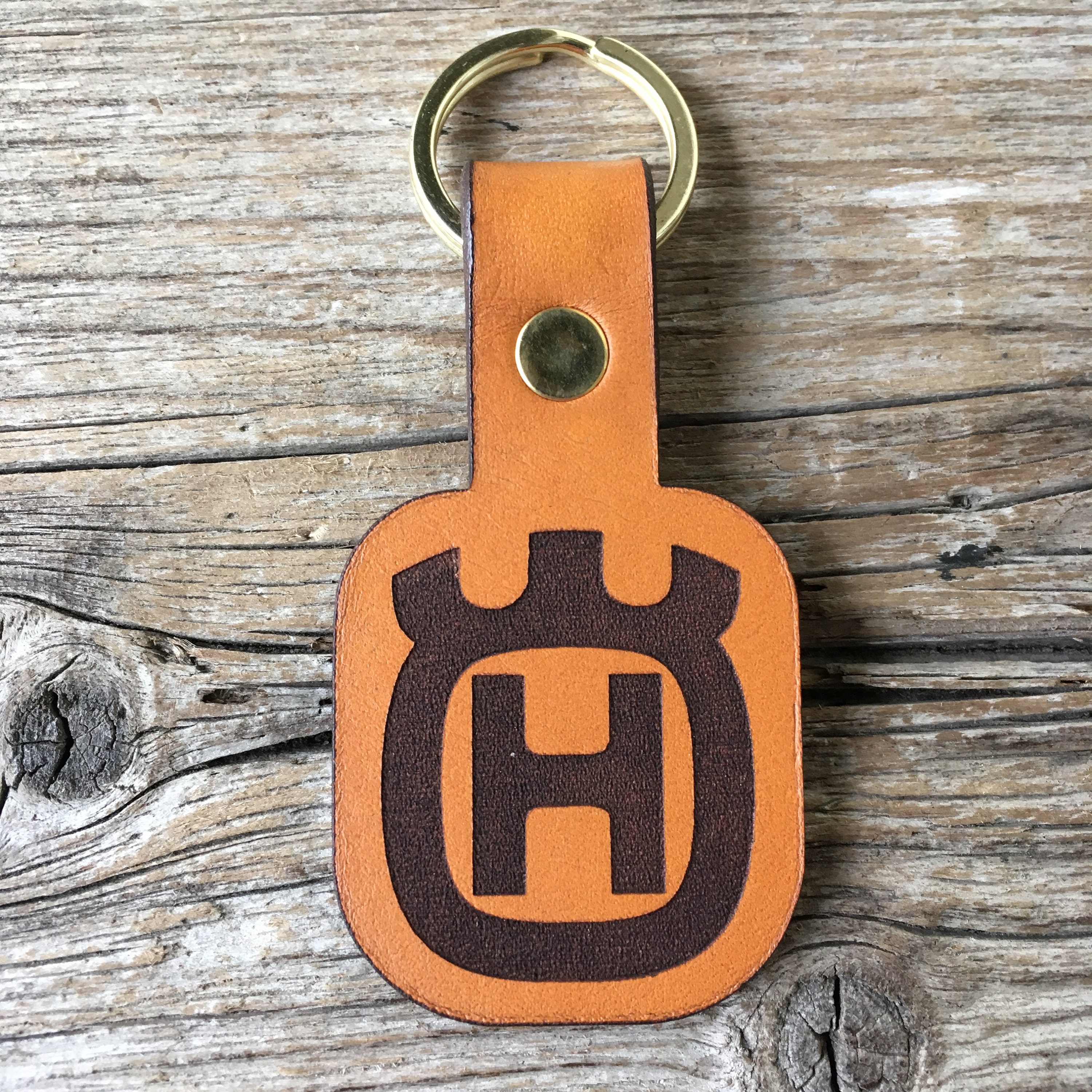 Leather Husqvarna Motorcycle Keyring Etsy