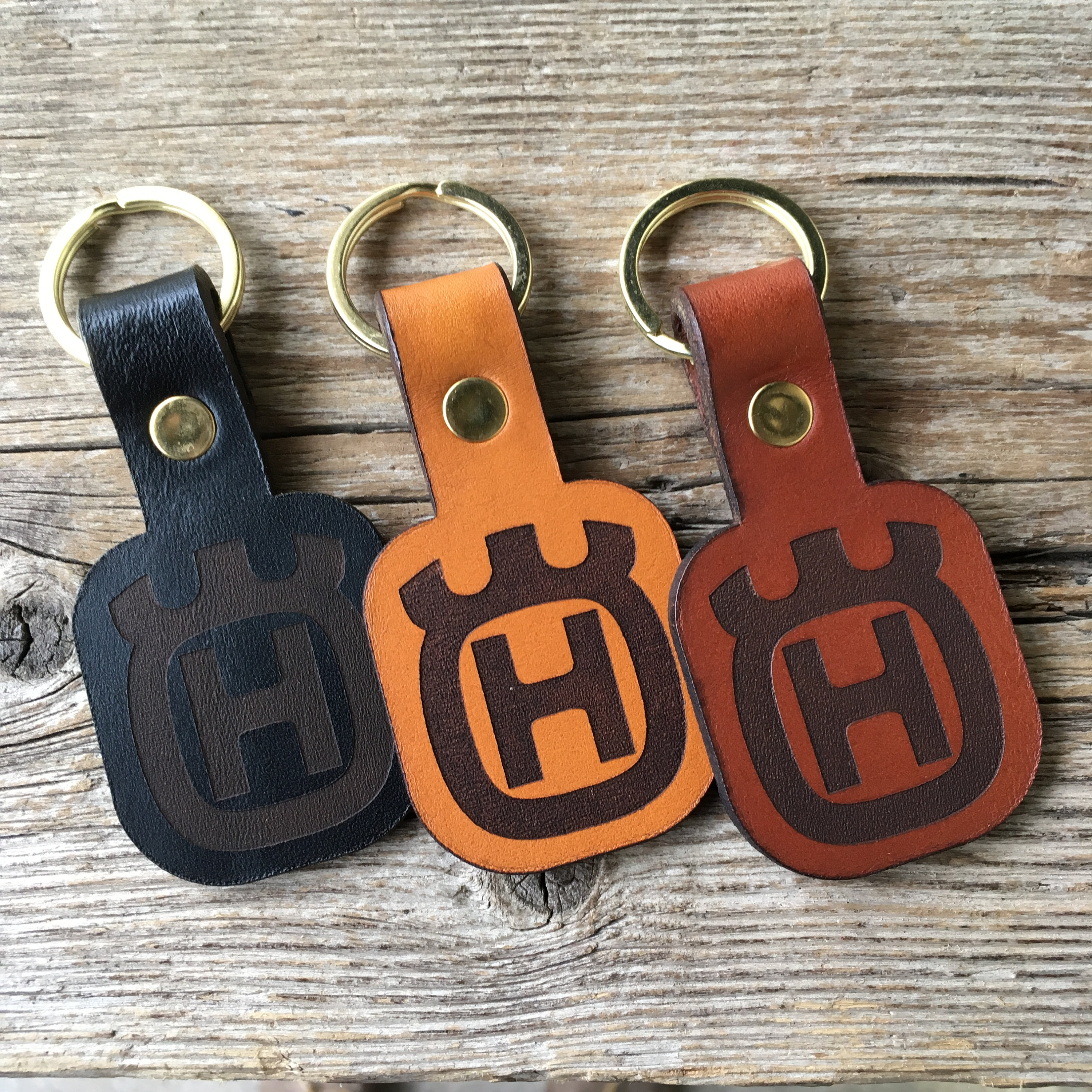 Leather Husqvarna Motorcycle Keyring Etsy