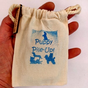 Puppy Pile-Up Dog lover gift. Bag of twelve miniature wooden dogs image 5