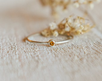 11. Bague pierre de naissance - Citrine