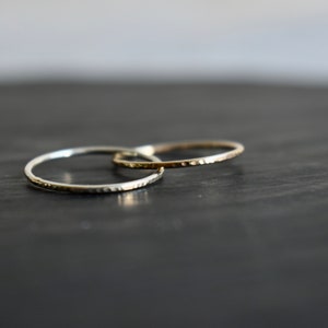 White and yellow gold Wedding ring image 2