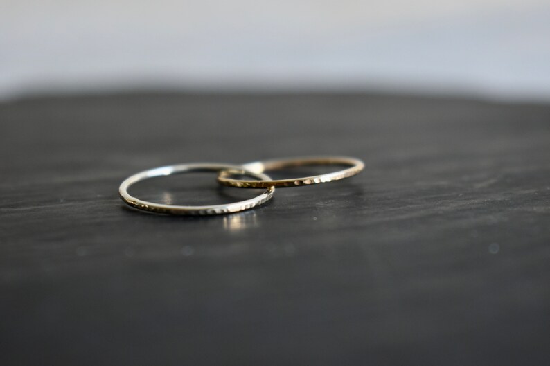 White and yellow gold Wedding ring image 2