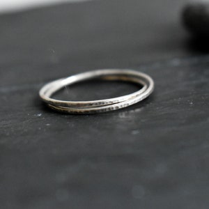 Silver interlaced rings image 2