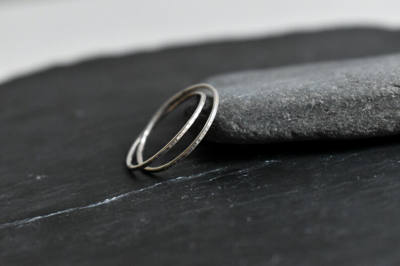Silver interlaced rings image 3