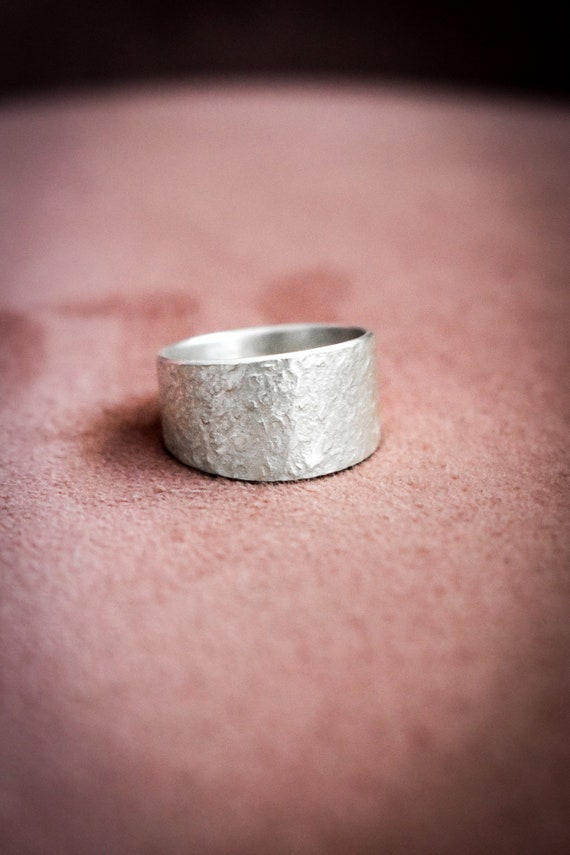 Bague En Argent Massif Sculptée - Modèle T52, Occasion (bijou Argent, Ring)