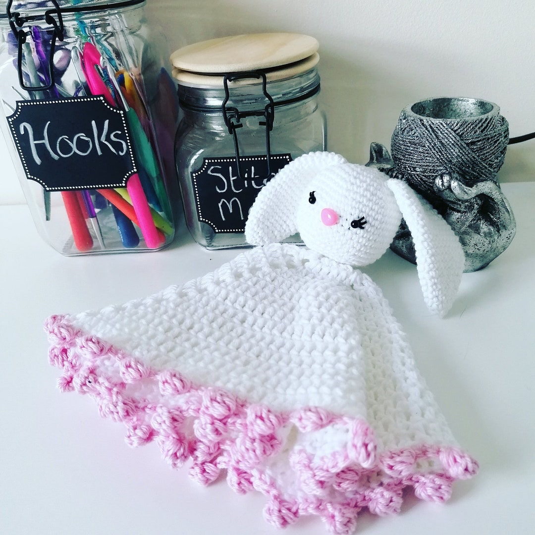 Crochet Pattern Bunny Lovey Blanket - Instant Download Pattern - Etsy