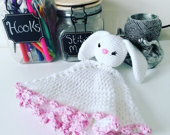 Patrón de crochet conejito manta adorable - patrón de descarga instantánea