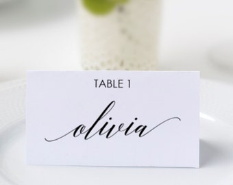 Place Card Settings, Instant Download || editable custom wedding escort cards place card template wedding name card place card holder FF1D