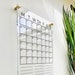 Acrylic Monthly Calendar for Wall With Notes Ll Family Habit Tracker ...