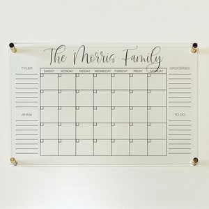 Acrylic Command Center 26x38 Dry Erase Wall Calendar Dry Erase Monthly Acrylic Calendar Acrylic Command Center 26x38 Dry Erase Wall Calendar Dry Erase Monthly Acrylic Calendar