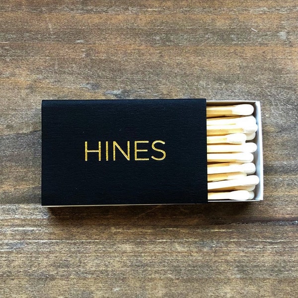 Personalized Matches || Wedding Matches, Custom Matchbox, Wedding Favors for Guests, Wedding Send Off, Cigar Bar, Name Monogram