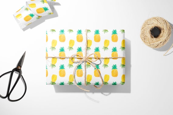 Pineapple Gift Wrap || Wrapping Paper Unique Gift Idea For Her Pineapple Swinger Print Wedding Gift Reusable Gift Wrap 03-016-020