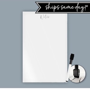 Acrylic Notes Board For Wall / Fridge | Notes, Memo Board Dry Erase, Family, Planner, ADHD, Weekly, Daily Monthly Tasks Responsibility