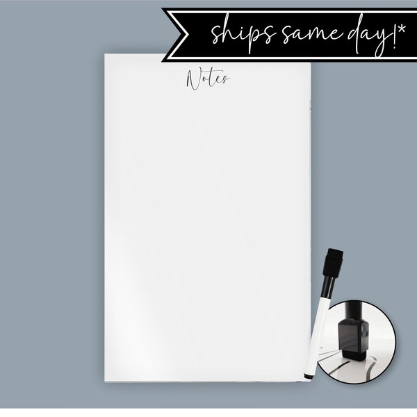 Acrylic Notes Board For Wall / Fridge | Notes, Memo Board Dry Erase, Family, Planner, ADHD, Weekly, Daily Monthly Tasks Responsibility