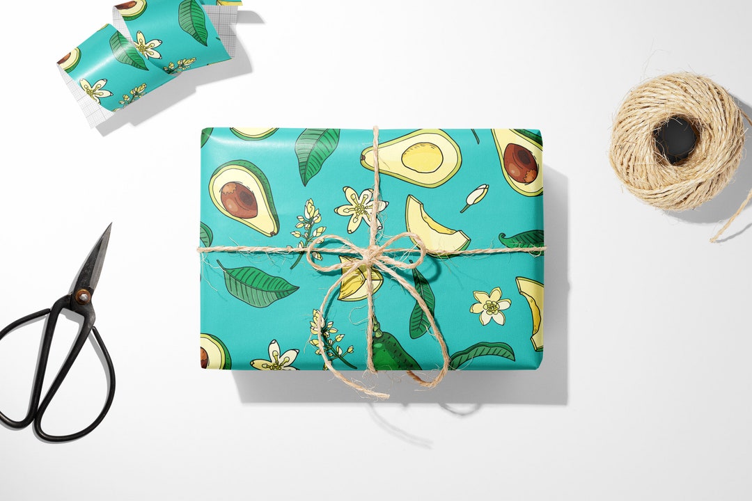 Avocado Wrapping Paper Christmas Gift Wrap Birthday Bridal Baby Shower
