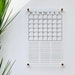 Acrylic Monthly Calendar for Wall With Notes Ll Family Habit - Etsy