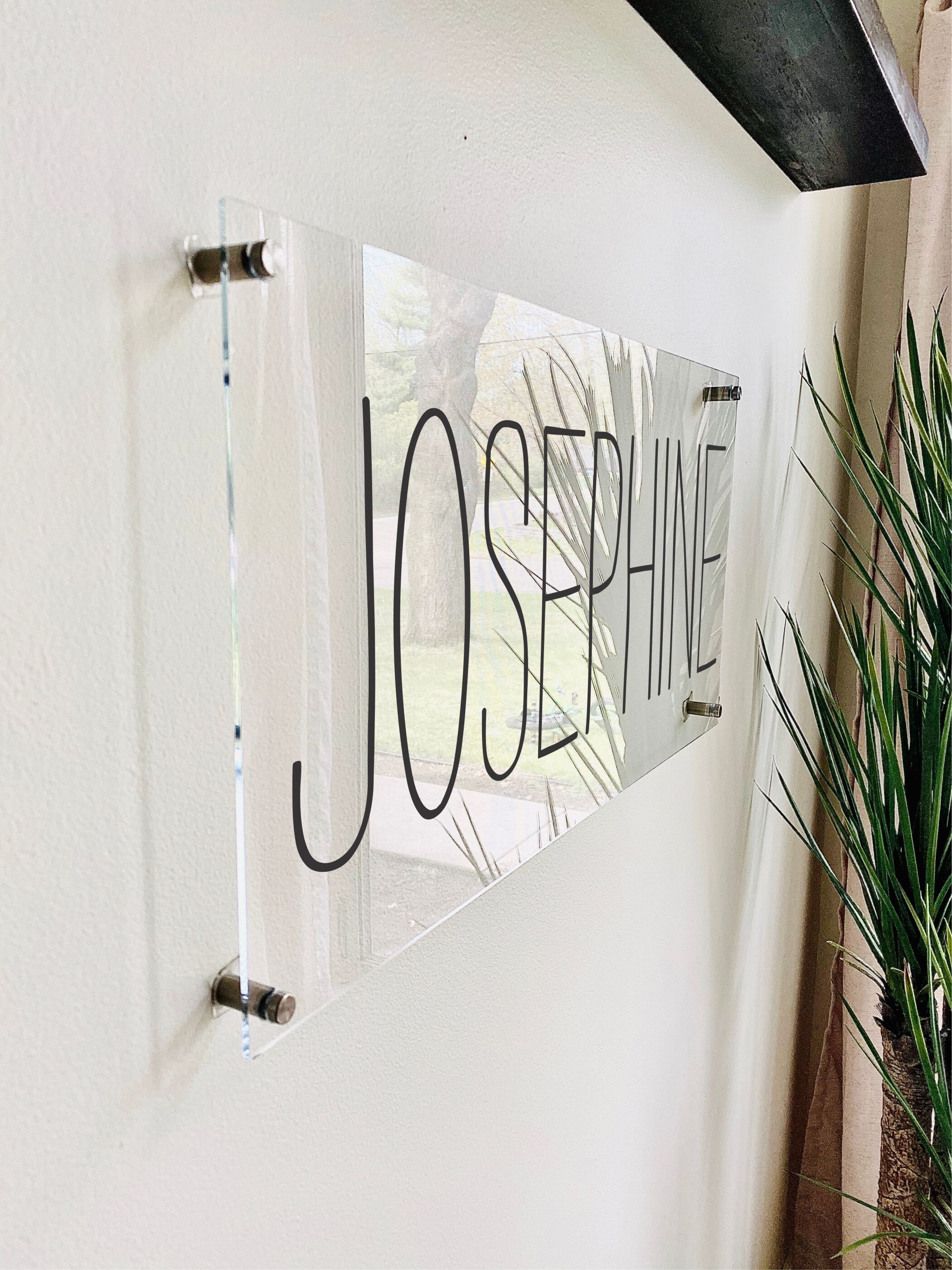 Custom Acrylic Name Sign Nursery Wall Girl Boy Baby Last | Etsy