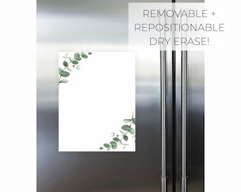 Removable Dry Erase Notes Board || Dry Erase Removable Damage Free Dorm Room Decor Refrigerator Fridge Wall Damage Free  03-017-073