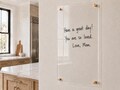 Blank Clear Acrylic Dry Erase Wall Board with Standoffs
