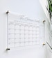 Personalized Acrylic Calendar For Wall ll  dry erase board lucite clear acrylic calendar  office decor housewarming 03-007-001 