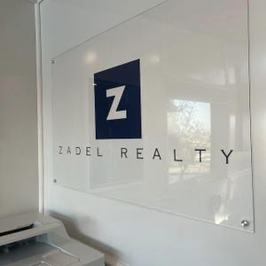 Custom Acrylic Business Logo Sign, Horizontal Layout || Personalized name sign logo business office storefont clear logo hanging office