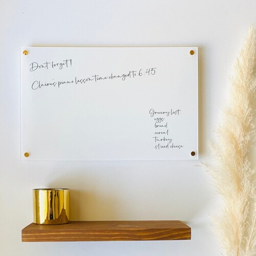 Acrylic to Do List Board for Desktop Dry Erase Board Notes Etsy Canada