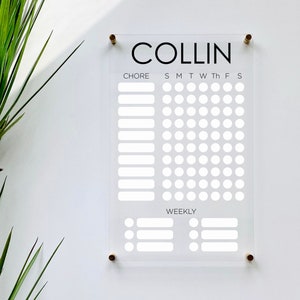 Personalized Acrylic Calendar for Wall Ll Dry Erase Board Lucite Clear Acrylic  Calendar Office Decor Housewarming 03-007-001 