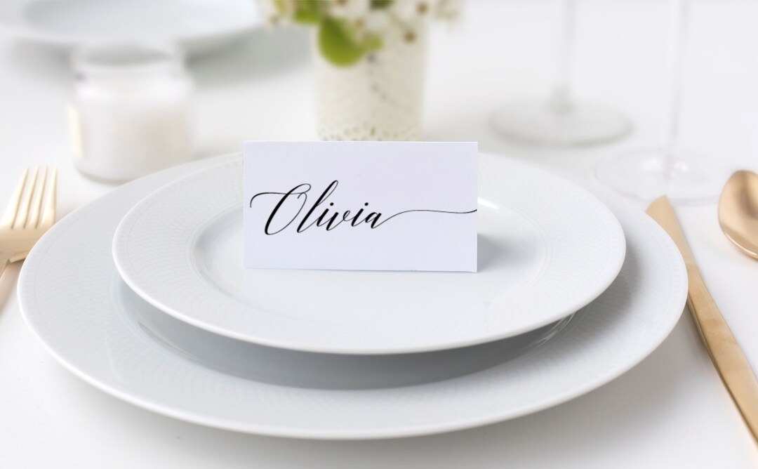 Place Card Settings, Instant Download Editable Custom Wedding Escort ...