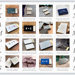 The Perfect Match Personalized Matches || Wedding Matches Custom Matchbox, Wedding Favors for Guests, Wedding Send Off Cigar Bar 01-008-058 image 7