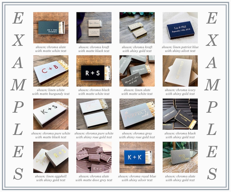 The Perfect Match Personalized Matches || Wedding Matches Custom Matchbox, Wedding Favors for Guests, Wedding Send Off Cigar Bar 01-008-058 image 7