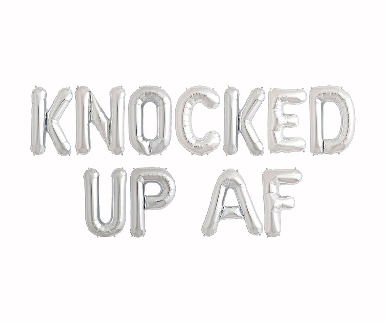 Knocked Up Af Balloons Party Decorations Giant Balloon Etsy Knocked Up Af Balloons Party Decorations Giant Balloon Etsy