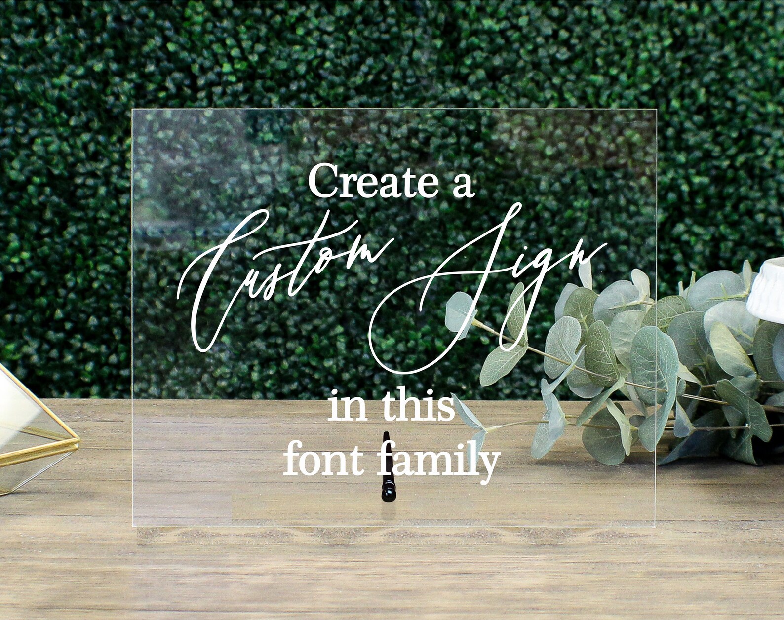 Custom Acrylic Table Sign Wedding Sign Hashtag Photo Booth - Etsy