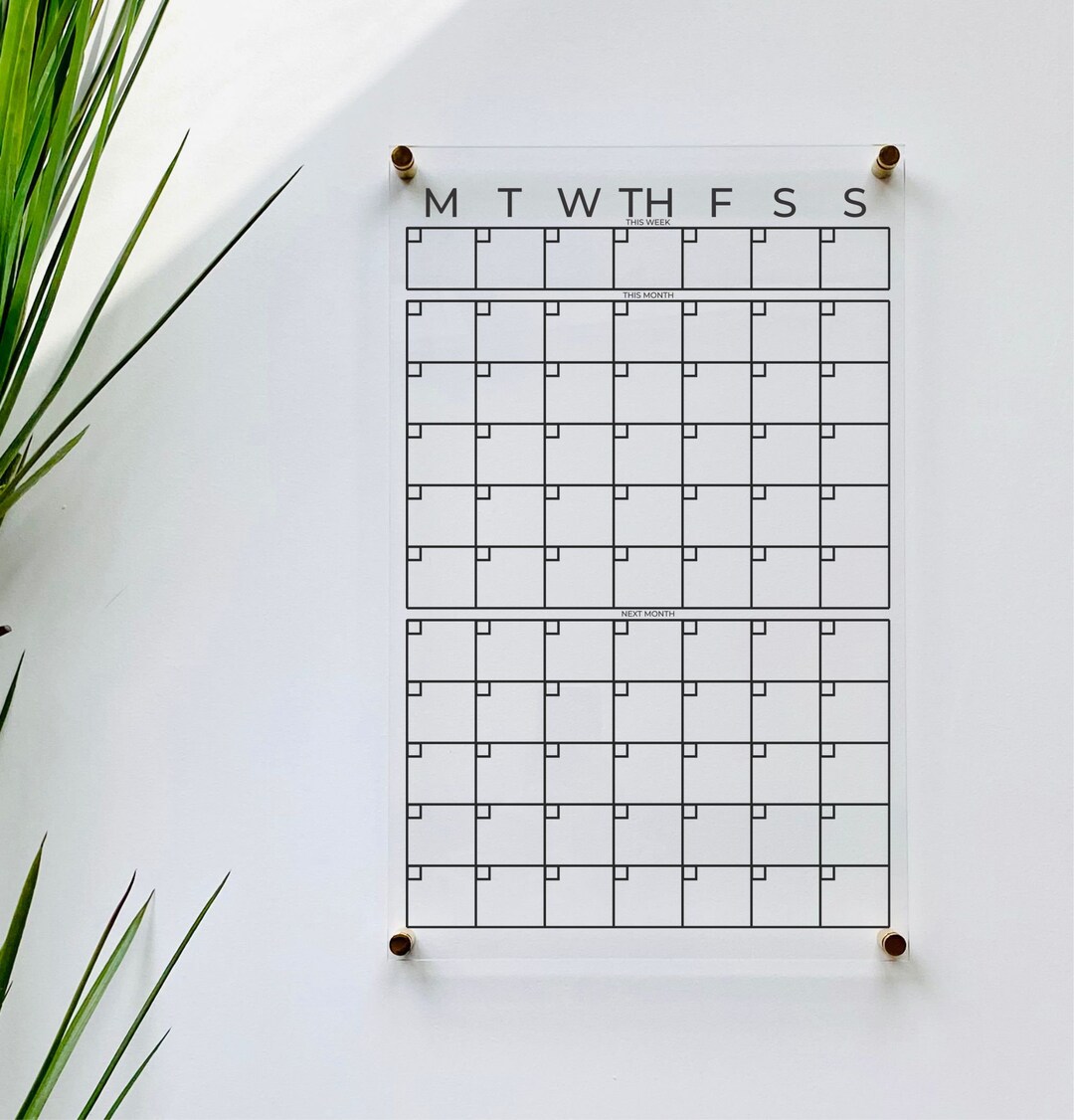 Personalized Acrylic Calendar for Wall Ll Dry Erase Board Clear Acrylic  Calendar Office Housewarming Wedding Gift 03-007-004 