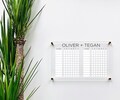 Personalized Chore Chart For 2 Children || custom chore chart children girl boy dry erase clear acrylic minimalist homeschool 03-009-103