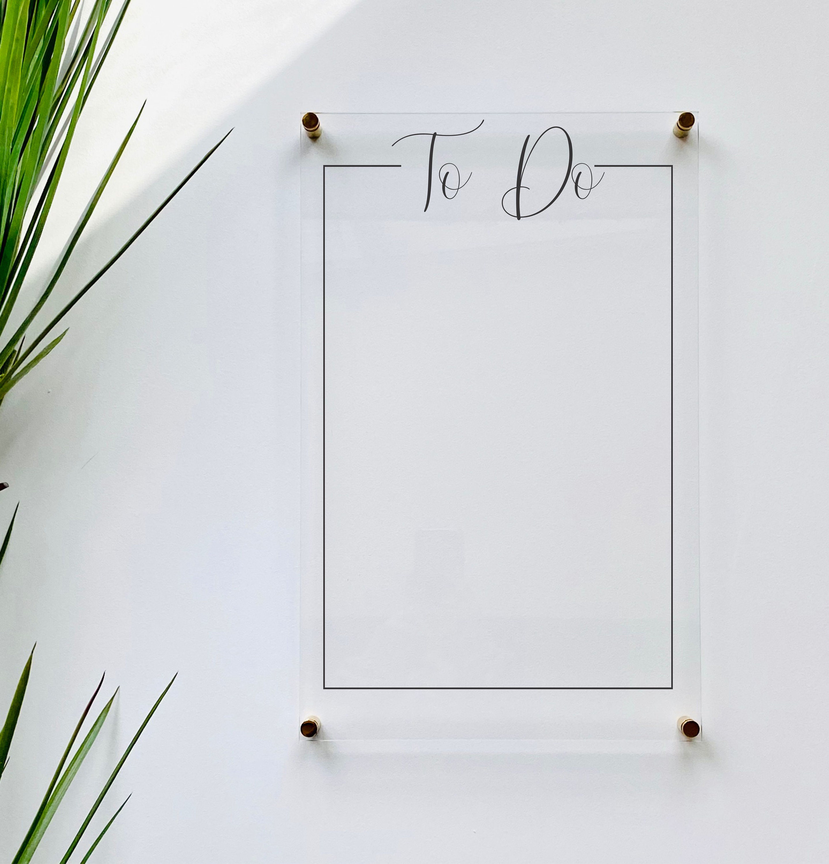 Acrylic to Do List Board for Wall || Family Command Center Dry Erase ...