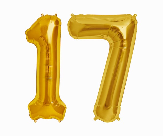 17th birthday balloons 17th birthday party decorations etsy