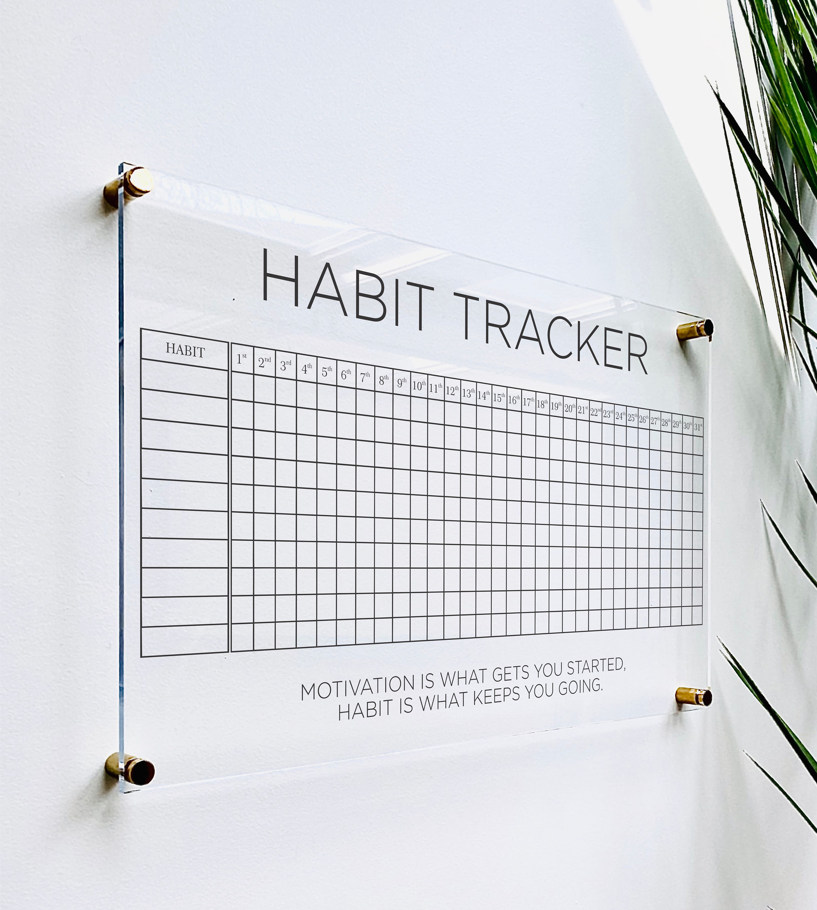 Habit Tracker Stamp, Monthly Calendar Stamp, Task Planner Stamp