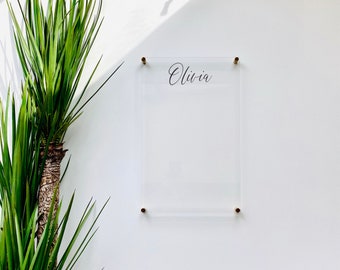 Personalized Dry Erase Board For Kids || chore chart children  dry erase board  clear acrylic homeschool girls boys 03-009-039