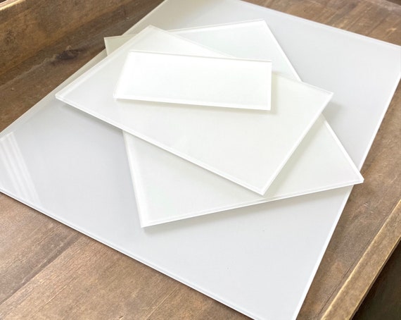 White Acrylic Blanks || white tiles DIY wedding sign calligraphy blank  stock sheet acrylic lucite name cards place cards table number