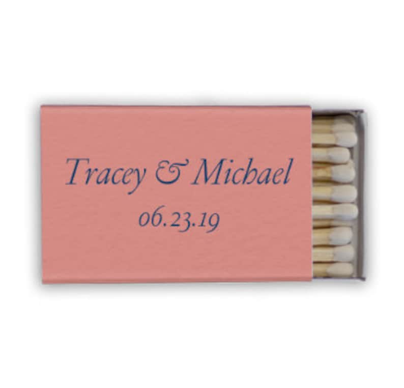 Custom Matchbox Wedding Send Off Personalized Matches Wedding Favors for Guests Cigar Bar set of 50 || Wedding Matches