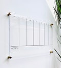 Acrylic Weekly Calendar For Wall || Custom Dry Erase Family Planner Large Huge Clear or White Calendar Personalized Whiteboard 03-009-090