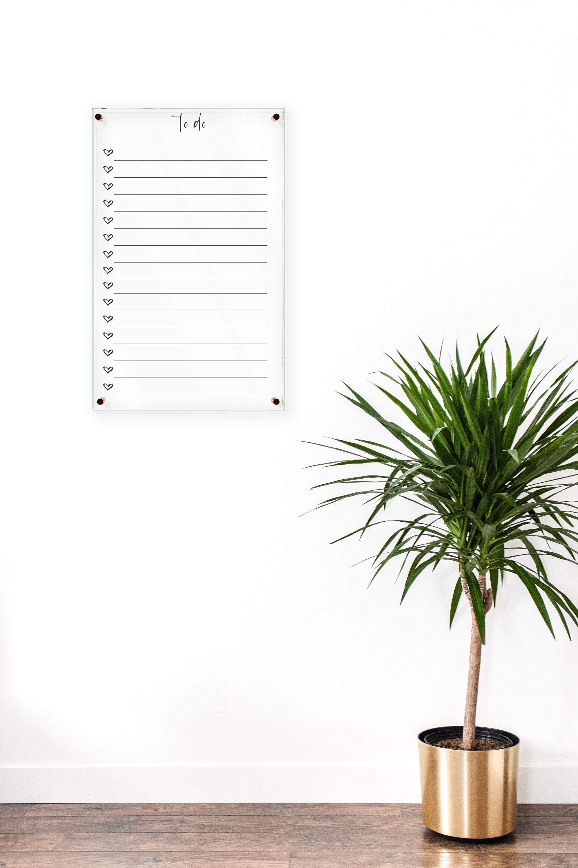 Acrylic to Do List for Wall || Dry Erase Board Clear Acrylic Calendar ...
