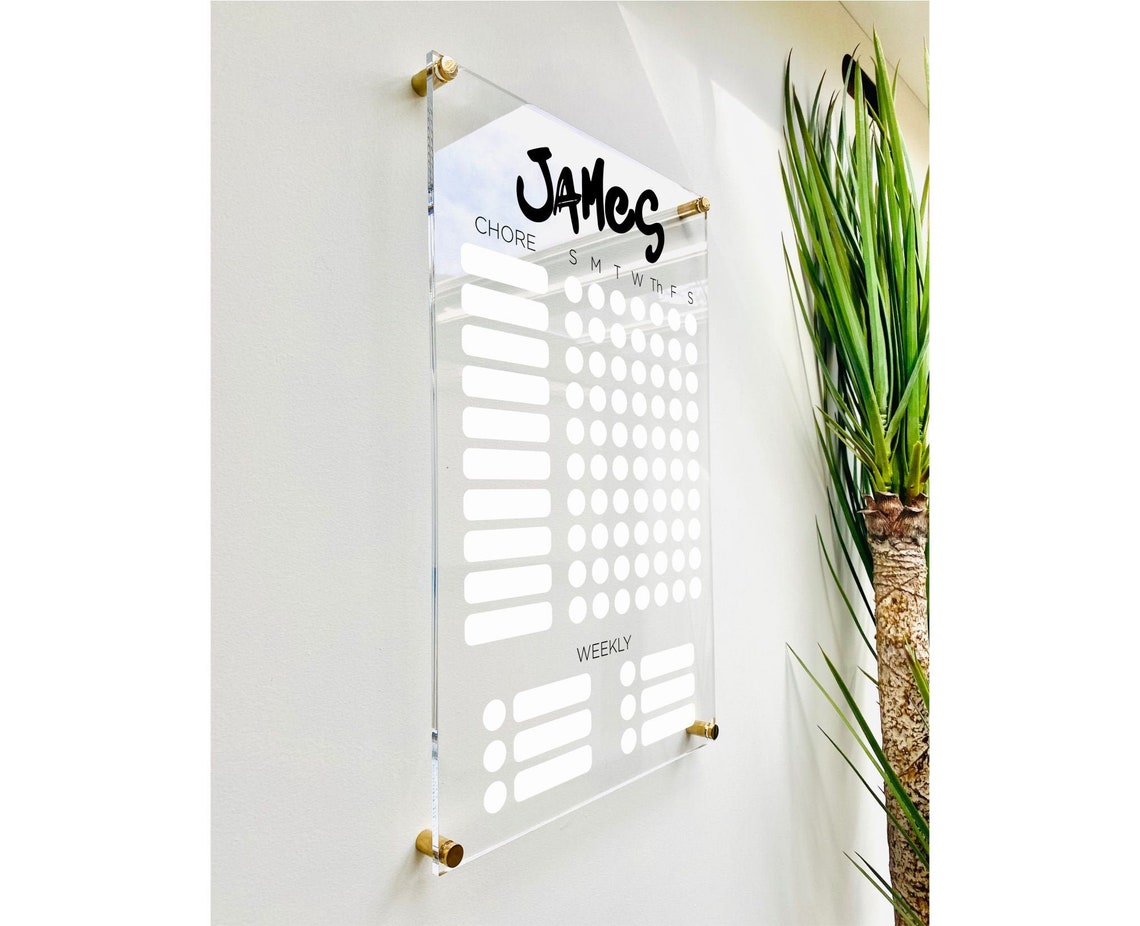 Personalized Chore Chart for Kids Custom Chore Chart | Etsy