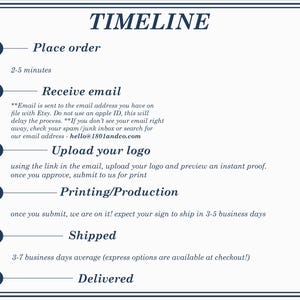 a printable time line for a business