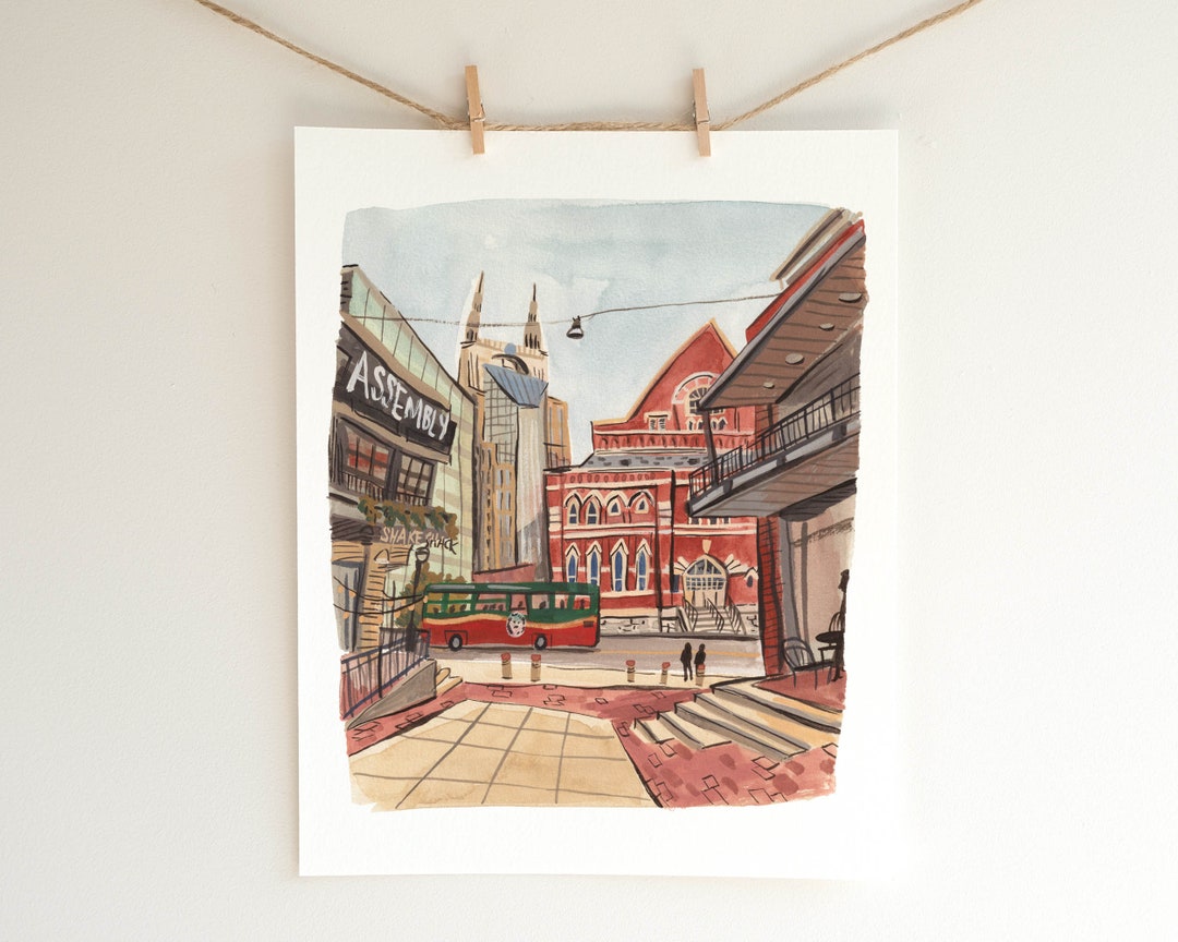Nashville Tennessee Wall Art // Ryman Auditorium Fine Art Etsy