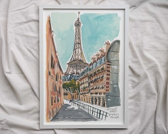 Eiffel Tower Print // Paris France Wall Art // Fine Art Giclee Print // Paris Art Print // Paris Decor // Paris Wall Art // Eiffel Tower Art