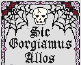 Addams Family Credo counted cross stitch pattern instant download pdf