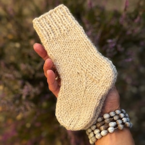 0-3 Monate Babysocken Bio-Schafwolle, umweltfreundlich und rein natürlich, Schafwolle, Babysocken, Neugeborene Babysocken